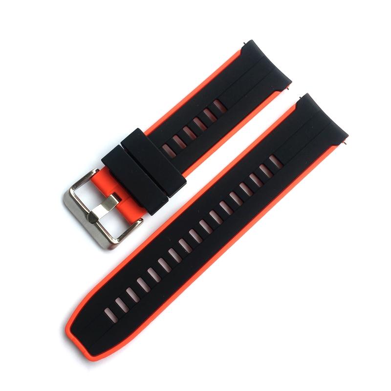 Soft Silicone Watchband 20mm 22mm Youth Color for Samsung Watch Rubber Quick Release Huawei GT2 Seiko Bracelet Band Strap