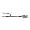 Coaxial To 3.5mm 2RCA Audios Adapters Cable USB Powered With Braide Shield For Home Theater And Professional Audios Systems