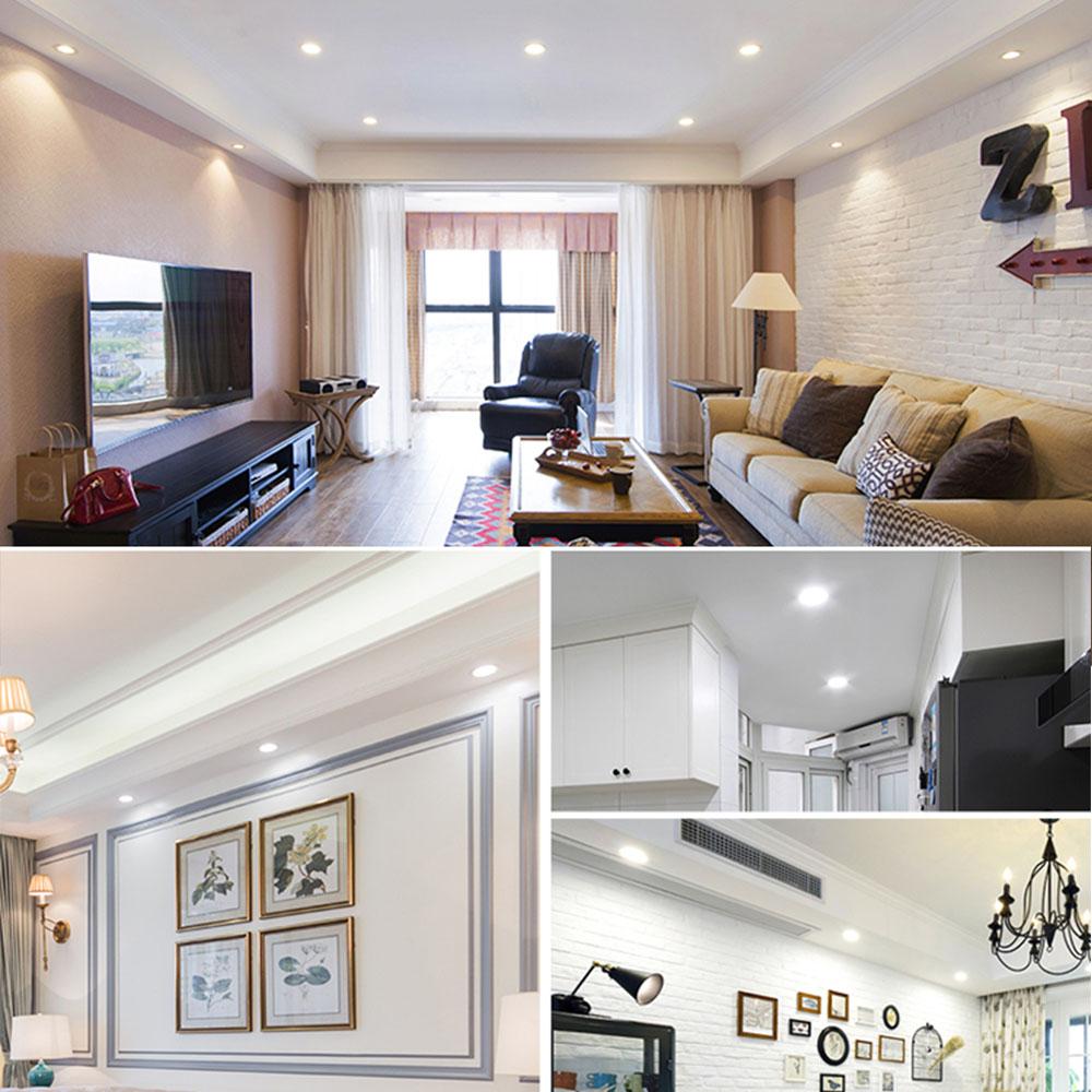 Downlight LED reglabil 3W 5W 7W 9W 12W Lampă rotundă încasabilă AC220V AC110V Dormitor Bucătărie Iluminare spot pentru interior Alb rece Cald