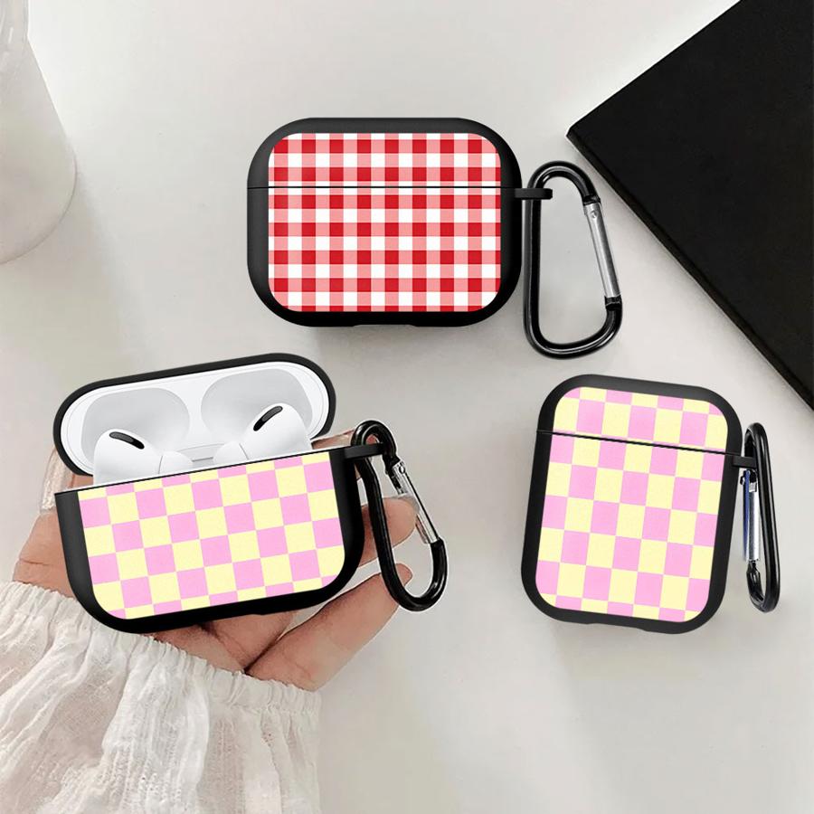 Case For Airpods Pro2 3 Pro3 2 4 1 Pro Earphone Cases Cover Simple Striped Grid