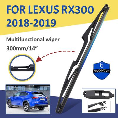 Limpador de Borracha Macia para Para-brisa Traseiro de Carro 14" HD Silencioso Limpador Automotivo Acessórios para Carro Para Lexus RX300 2018-2019