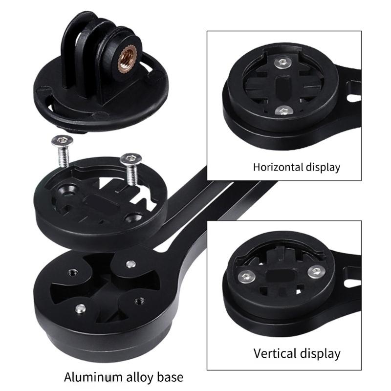 Front Light Stand Bicycles Computer Holder Base Cycling Front Light Bracket Quick Release Camera Headlight Adapter