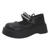 Foreign fashion small leather shoes women's 2025 summer new pearl princess shoes British style buckle jk with skirt single shoes