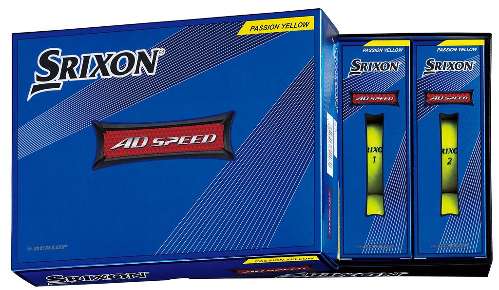 DUNLOP Golf Ball SRIXON AD SPEED 2022 Model 1 Dozen Passion Yellow (12 Pieces)