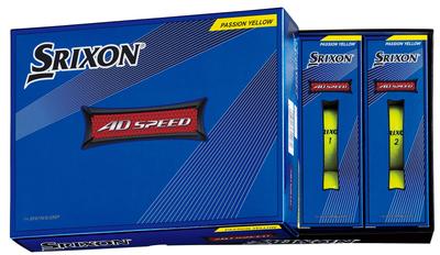 DUNLOP Golfball SRIXON AD SPEED 2022 Modell 1 Dutzend Passion Yellow (12 Stück)