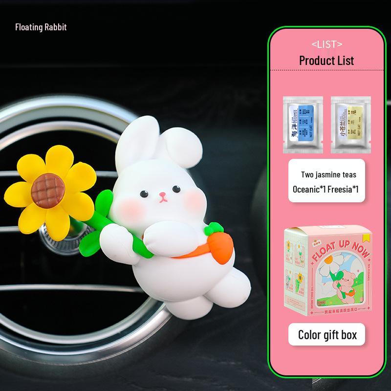 Cartoon Pinwheel Aromatherapy Vent Clip: Small Animal Car Air Freshener.