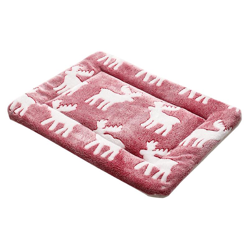 

Flannel Warm Dog & Cat Mat: Bite-Resistant, Easy-to-Clean, Cozy Nesting Blanket. 35x25 cm