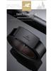 Paul Men's 2025 Genuine Leather Automatic Buckle Belt – Pure Cowhide, Stylish & Authentic for Business and Casual Wear.
