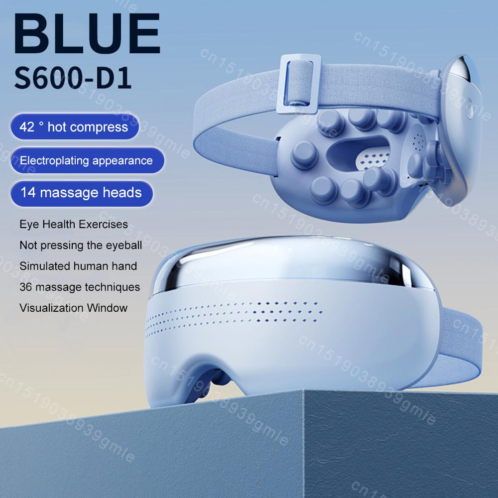 

4D Массажер для глаз Акупрессура Вибрация Инструмент для ухода за глазами Визуальный Горячий компресс Музыка Релаксация Сухость глаз Снятие усталости Портативный