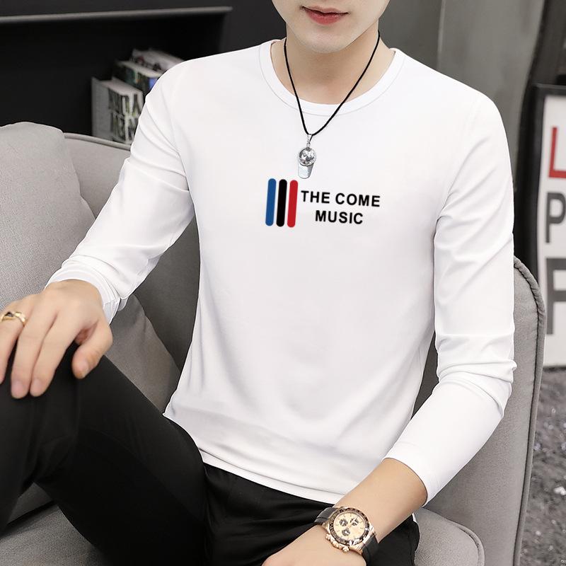 

Мужские футболки с длинным рукавом и круглым вырезом — модные бренды премиум-класса для весны, осени и зимы. 4XL (165-180 jin)