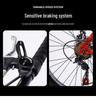 26" Snow Beach Mountain Bike with Big Tires, Variable Speed, Double Disc Brakes, and Shock Absorption