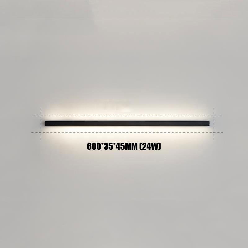 Nordic Long Strip Study Bedside LED Wall Lamp Without Main Lamp Living Room TV Background Wall Grille Lamp Creative Aisle Light