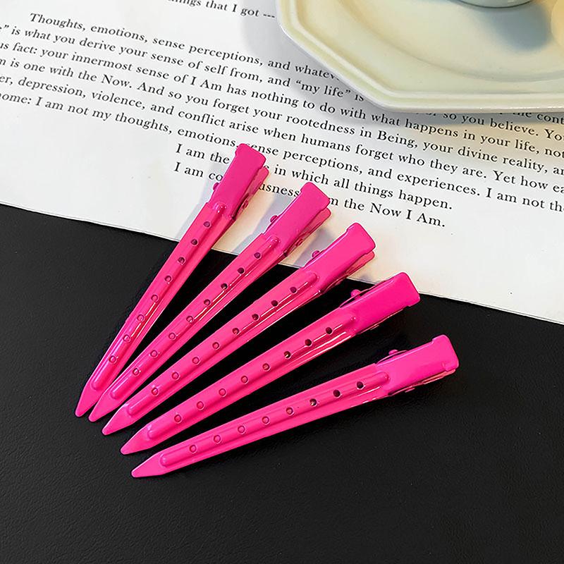 5Pcs Colorful Metal Hair Clips, Professional Salon Hairpin for Styling Sectioning & Hair Root Fluffy Tool, Hair Accessories