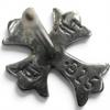 Great CHROME HEARTS Pierce No.2 CH CRS FAT CH Cross Fat Stud Set of 2 Silver 925 Used