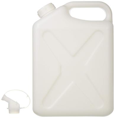 Mizuho Kasei Kogyo Flat Can with Nozzle 5L 0190 White