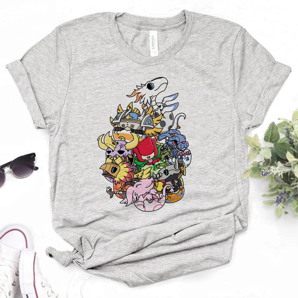 

Женские дизайнерские футболки с графикой Digimon, смешные футболки для девочек, уличная одежда, смешная одежда харадзюку 4XL