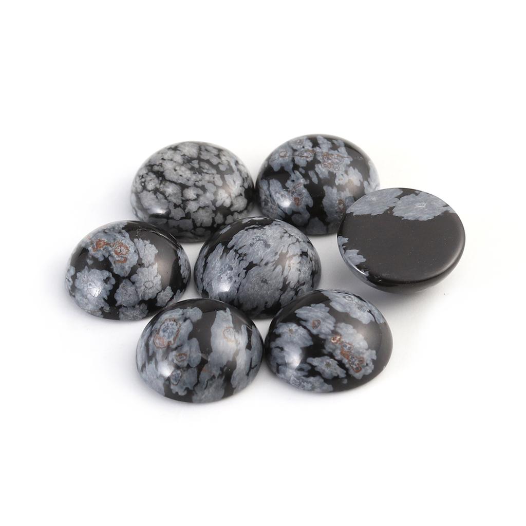 Louleur 10 Stück/Los Naturstein Cabochon 4 6 8 10 12 mm 25 Muster für DIY Ring Ohrring Armband Halskette Schmuckherstellung Schmuckzubehör