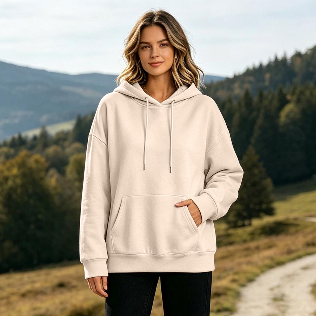 Sweat à capuche décontracté pour femme pour le printemps et l'hiver