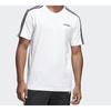 adidas T Shirts Men's White Crew Neck Moderate Straight Fit DU0441