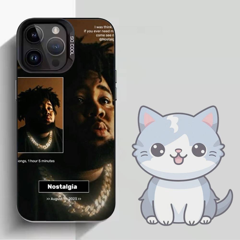 R-Rod W-Wave Graphic  Phone Case For iPhone 16,15,14,13,12,11,Mini,Pro,MAX,plus,Black Matte Shockproof Cover