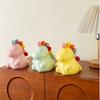 Cute Dinosaur Cream Fruit Forks Stainless Steel Safe Colorful Forks with Storage Jar for Kids