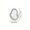 Keramik Unregelmäßiger Make-up-Spiegel, Schlichter Ästhetischer Tisch-Schminkspiegel für Schlafzimmerdekoration