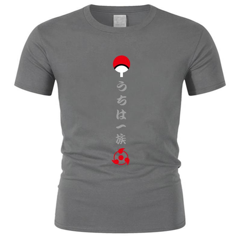 Unisex Black Tshirt Anime Sasuke Uchiha Unisex Cotton Tshirt Casual Loose Style Brand Summer Tshirts