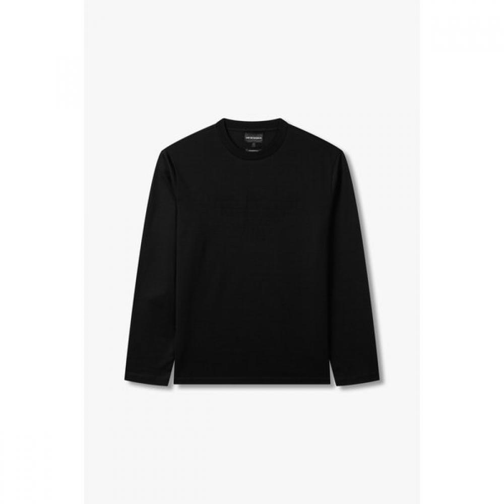 Emporio Armani Men S Long Sleeve T ShirT wiTh Logo deTail A515126007 S
