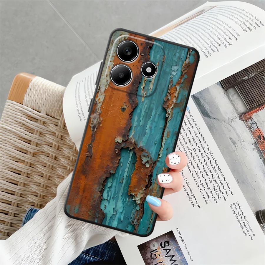 Case for Xiaomi Redmi Note 10S 11 13 12 Pro Plus 12S 9s 10 9 8 Pro 11S Funda Phone Cover Retro Rust