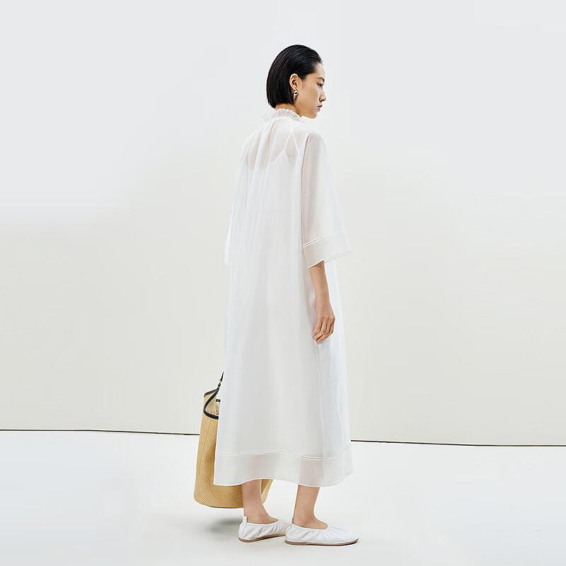 LESS 2025 Summer Elegant Half-Sleeve Dress