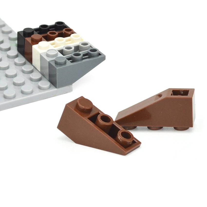 DO-IT-YOURSELF Constructing Blocks 30PCS Technical MOC Components Inverted 33° 3x1 Slope Face Reverse Bricks Attachments Learning-