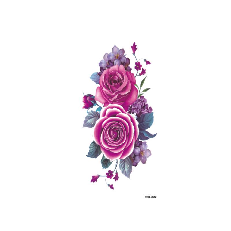 

Водонепроницаемые искусственные цветы, татуировки на руку, плечо, наклейки, флэш-наклейки для татуировок хной 14