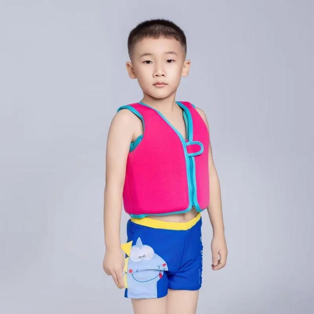 Adjustable Child Buoyancy Vest Not Falling Off Inflation-Free Swimming Vest  Beach