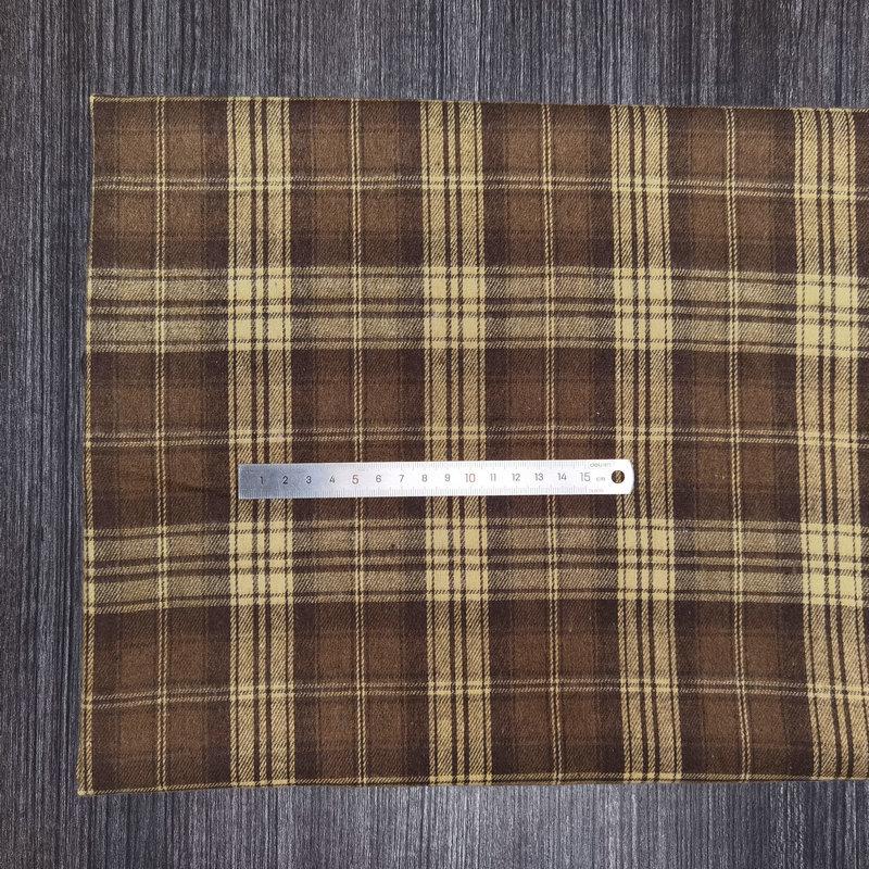 Nueva llegada: Tejido de Algodón Cepillado a Cuadros para Ropa Infantil y de Mujer - Tejido de Franela Jacquard Teñido en Hilo de Poliéster-Algodón.