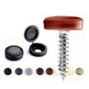10/500PCS Motorcycle Car Screw Caps Nuts Covers Foldable Snap Protective Cover Hinge Plastic Button Furniture Upholstery Cover