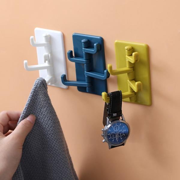 Creative Organ Wall-mounted Keychain for Bathroom Rack Kitchen Hook Crochet Studless Seamless Wall Hook ABS Wall Hook