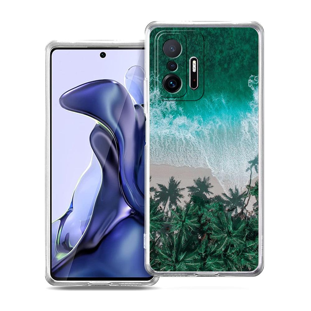 Sea blue Sky beach Phone Case For Xiaomi 14 13 12 Lite Mi 11 Ultra 11X 13T 12T 11T For Poco X5 X4 X3 NFC F5 F4 M4 Pro 5G Cover