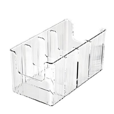 Transparent Organiser Tray For Accessories Belts Ties Multi Layer PET Storage Container with Multiple Compartments
