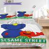 1PC Sesame Street pattern Bedding Quilt Set Quilt Cover Pillowcase Home Decoration Birthday Gift (1 * duvet cover + 2 * pillowcase, without core)