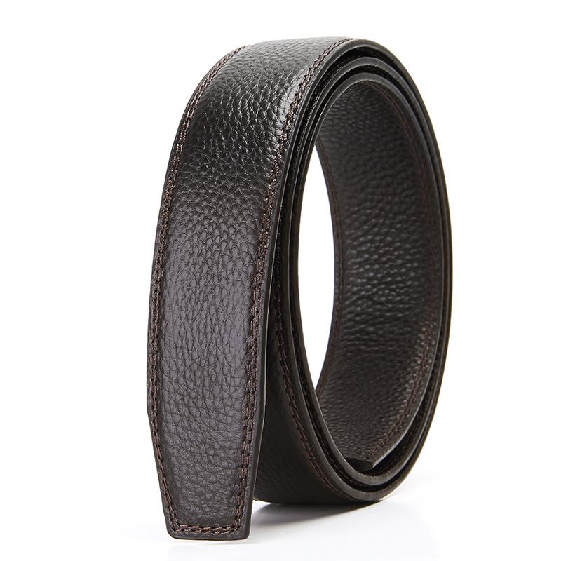 

Открытый край полосы ремня из коровьей кожи Корпус ремня с автоматической пряжкой для мужчин Полоса ремня из коровьей кожи 110-130cm