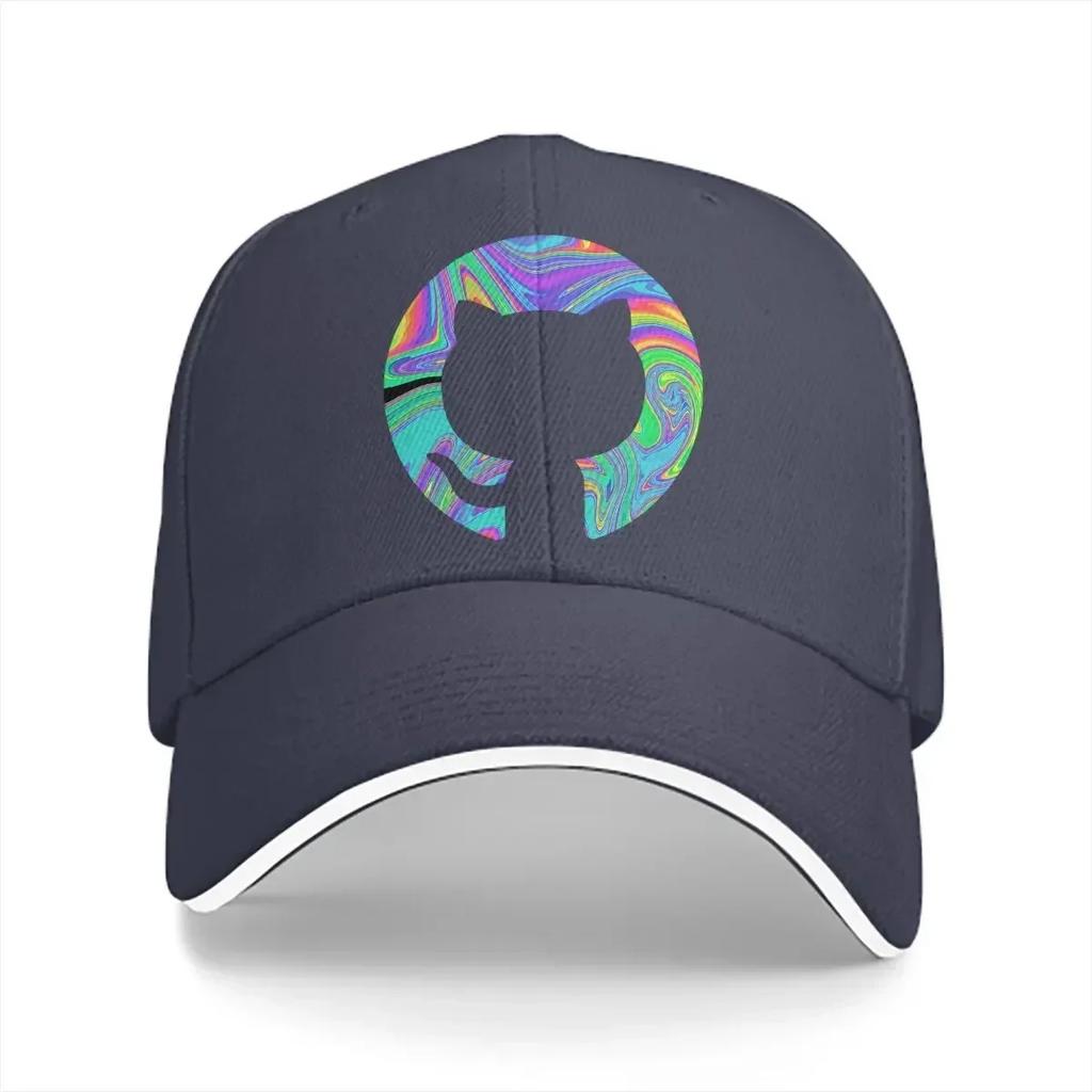 Psychedelic Github Baseball Cap Unisex Hats Visor Protection Snapback Gifts Caps