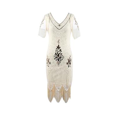 High-End Dress Fashion Women Retro Sequins Costume 1920 Sequined Dress