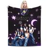 Katseye Kpop Music Warm Soft Blanket  Child Plush Throw Blanket Novelty Couch Bed Flannel Bedspread Sofa Bed Cover