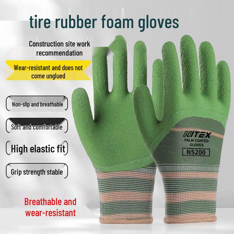 Xiaoyan Rubber Nylon Work Gloves