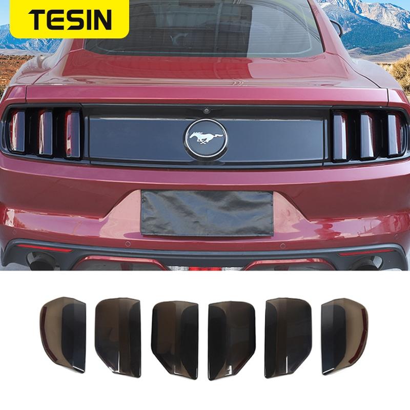 

TESIN Car Tail Light Lamp Decoration Cover Stickers for Ford Mustang 2015 2016 2017 Taillight Cover Exterior
