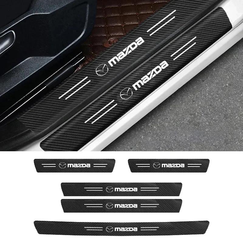2025 Hot Car Door Sill Threshold Anti Scratch Protector Stickers For Mazda 3 6 CX5 2 CX3 CX9 MX5 RX8 Axela Demio Atenza MS GJI G