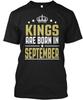 Kings Are Born In September Birthday TTshirt Made In the USA Size S To 5XL
