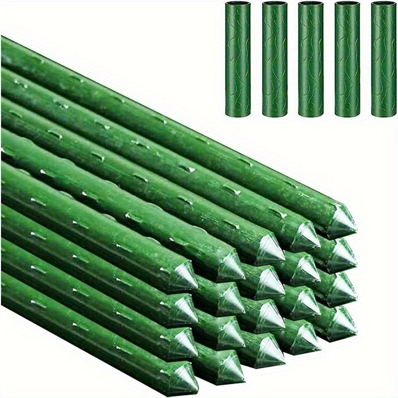 20/10pcs Green Plastic Garden Stakes - Durable Plant Support - Essential Lawn Tool for Healthy Growth, Plant Support Stakes|Stylish Garden Accessory