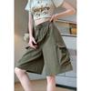 Solid Breathable Shorts Summer Women Lightweight Drawstring Basketball Sports Fitness Large Middle Pants