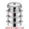 Stainless Steel Steamer fish steamed stuffed bun Rack Kitchen Tools Multilayered Insert With Holder instant pot steamer basket
